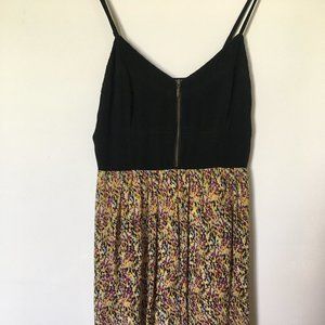 Silk-Spaghetti Strap Anthropologie Dress